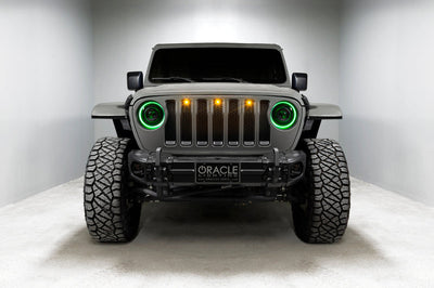 ORACLE Lighting Oracle Oculus Bi-LED Projector Headlights for Jeep JL/Gladiator JT - ColorSHIFT 2 - Lights