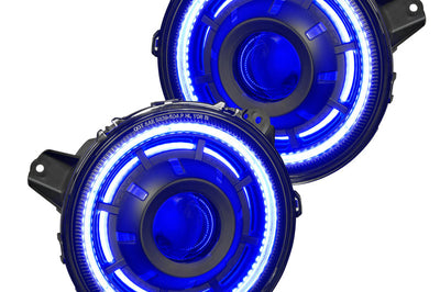 ORACLE Lighting Oracle Oculus Bi-LED Projector Headlights for Jeep JL/Gladiator JT - ColorSHIFT 2 - Lights