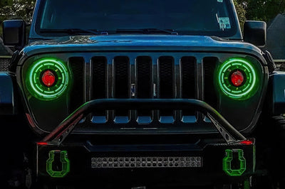 ORACLE Lighting Oracle Oculus Bi-LED Projector Headlights for Jeep JL/Gladiator JT - ColorSHIFT 2 - Lights