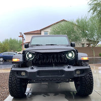 ORACLE Lighting Oracle Oculus Bi-LED Projector Headlights for Jeep JL/Gladiator JT - Matte Black - 5500K - Lights