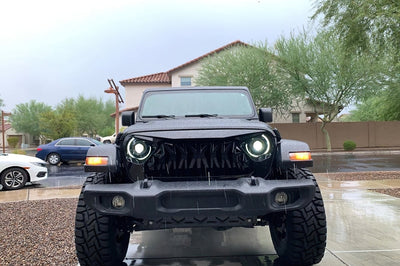 ORACLE Lighting Oracle Oculus Bi-LED Projector Headlights for Jeep JL/Gladiator JT - Matte Black - 5500K - Lights