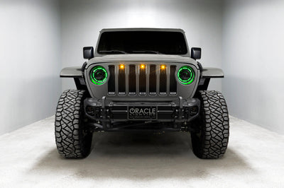 ORACLE Lighting Oracle Oculus Bi-LED Projector Headlights for Jeep JL/Gladiator JT - ColorSHIFT 2 - Lights