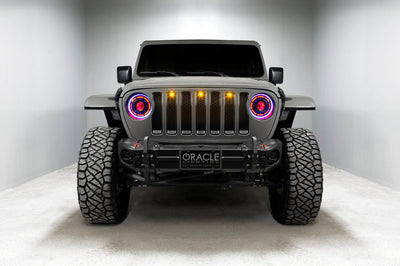 ORACLE Lighting Oracle Oculus Bi-LED Projector Headlights for Jeep JL/Gladiator JT - ColorSHIFT w/ BC1 Controller
