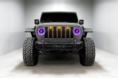ORACLE Lighting Oracle Oculus Bi-LED Projector Headlights for Jeep JL/Gladiator JT - ColorSHIFT 2 - Lights