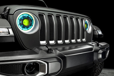 ORACLE Lighting Oracle Oculus Bi-LED Projector Headlights for Jeep JL/Gladiator JT - ColorSHIFT 2 - Lights