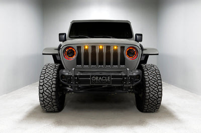 ORACLE Lighting Oracle Oculus Bi-LED Projector Headlights for Jeep JL/Gladiator JT - ColorSHIFT 2 - Lights