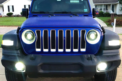 ORACLE Lighting Oracle Oculus Bi-LED Projector Headlights for Jeep JL/Gladiator JT - Matte Black - 5500K - Lights