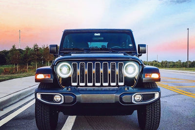 ORACLE Lighting Oracle Oculus Bi-LED Projector Headlights for Jeep JL/Gladiator JT - Matte Black - 5500K - Lights