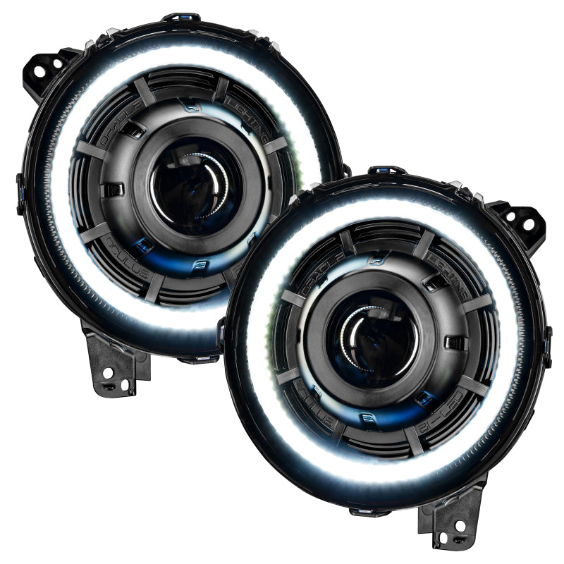 ORACLE Lighting Oracle Oculus Bi-LED Projector Headlights for Jeep JL/Gladiator JT - Matte Black - 5500K - Lights