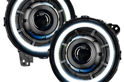 ORACLE Lighting Oracle Oculus Bi-LED Projector Headlights for Jeep JL/Gladiator JT - Matte Black - 5500K - Lights