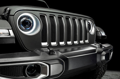 ORACLE Lighting Oracle Oculus Bi-LED Projector Headlights for Jeep JL/Gladiator JT - Matte Black - 5500K - Lights