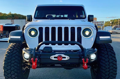 ORACLE Lighting Oracle Oculus Bi-LED Projector Headlights for Jeep JL/Gladiator JT - Matte Black - 5500K - Lights