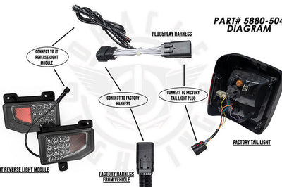ORACLE Lighting Oracle Plug & Play Wiring Adapter for Jeep Gladiator JT Reverse Lights - Engine Components