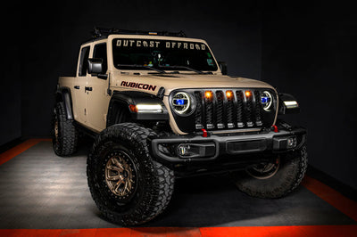 ORACLE Lighting Oracle Pre-Runner Style LED Grille Kit for Jeep Gladiator JT - Amber - Lights