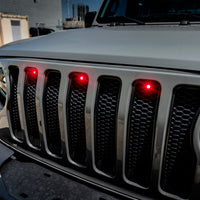 ORACLE Lighting Oracle Pre-Runner Style LED Grille Kit for Jeep Gladiator JT - Red - Lights