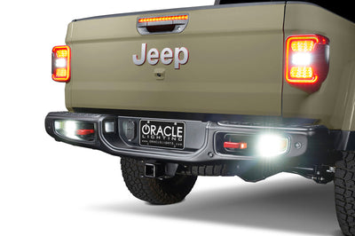 ORACLE Lighting Oracle Rear Bumper LED Reverse Lights for Jeep Gladiator JT w/ Plug & Play Harness - 6000K