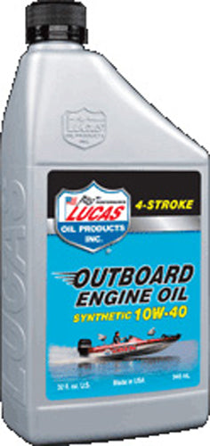 Lucas Outboard Engine Oil Synthetic 10w-40 1qt - Watercraft Collection