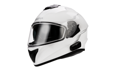 Sena Outforce Full Face Helmet Bluetooth Matte Black Xl - White / 2X-Large - Apparel Collection