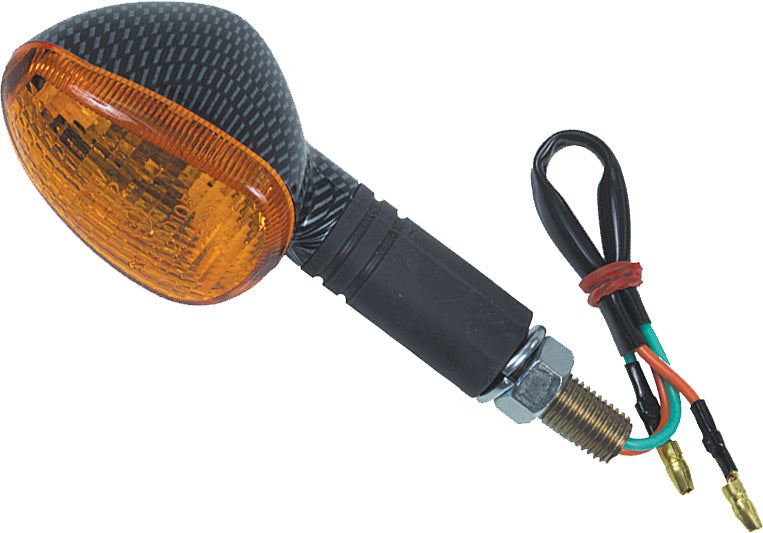 Fire Power Oval Marker Light Rear Black - Carbon - Street Collection