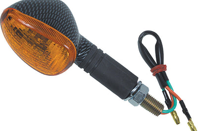 Fire Power Oval Marker Light Rear Black - Carbon - Street Collection