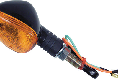 Fire Power Oval Marker Light Rear Black - Street Collection