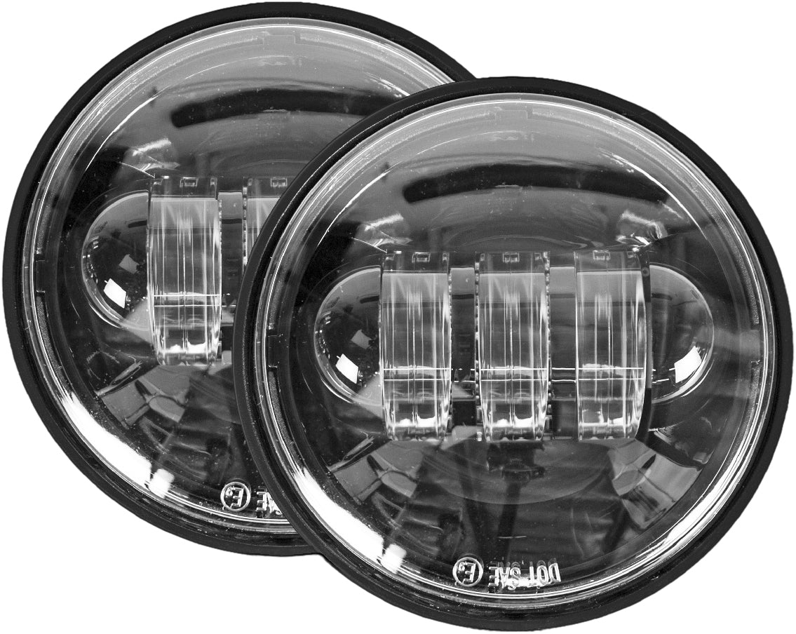 Cyron Passing Lamps 4.5’’ Black Harley - Harddrive Products