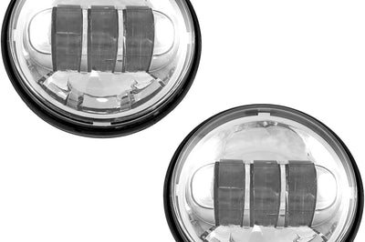 Cyron Passing Lamps 4.5’’ Chrome Harley - Harddrive Products