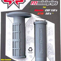 FOUR TWELVE Pee Wee / Pit Bike Mini Grips 7/8’’ (Grey) - Wheels