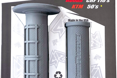 FOUR TWELVE Pee Wee / Pit Bike Mini Grips 7/8’’ (Grey) - Wheels