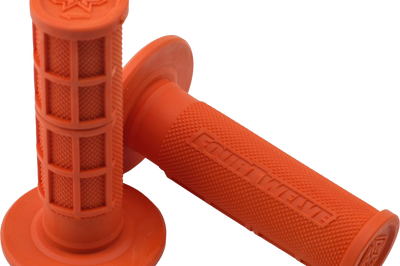 FOUR TWELVE Pee Wee / Pit Bike Mini Grips 7/8’’ (Orange) - Wheels