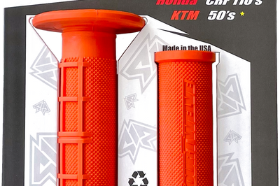FOUR TWELVE Pee Wee / Pit Bike Mini Grips 7/8’’ (Orange) - Wheels