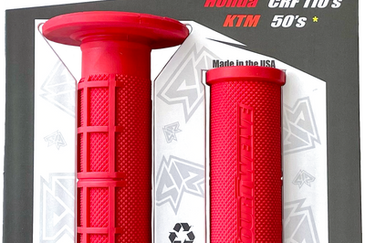 FOUR TWELVE Pee Wee / Pit Bike Mini Grips 7/8’’ (Red) - Wheels