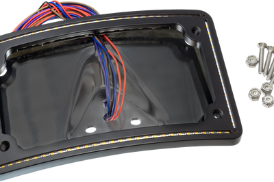 Letric Lighting Co Perfect Plate Light Curve Blk Flh/flt `14-up - Black - Harddrive Products