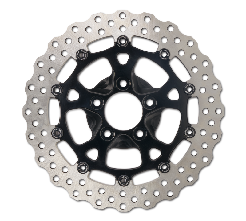 Performance Machine Disc Carr Dominator 320Mm X.20 Ff No O/S Front Black Ano - Brakes