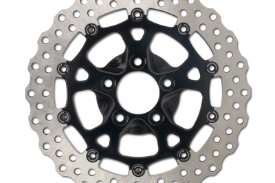 Performance Machine Disc Carr Dominator 320Mm X.20 Ff No O/S Front Black Ano - Brakes