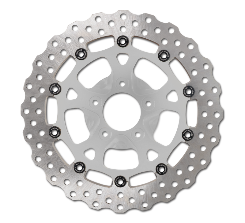 Performance Machine Disc Carr Dominator 320Mm X.20 Ff No O/S Front Chrome - Brakes