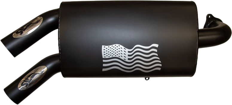 SLP Performance Slip On Muffler Pol Rzr - Exhaust
