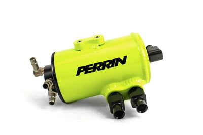 Perrin Performance 02-07 Subaru WRX/STI Air Oil Separator - Neon Yellow - Engine Components