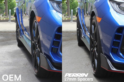 Perrin Performance 17-18 Honda Civic Type R 64.1mm Hub 5x120 27mm Wheel Spacers (One Pair) - and Tire Accessories