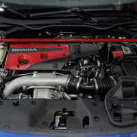 Perrin Performance Honda Civic Type R / Si Front Strut Brace - Glossy Red w/ Black Feet - Suspension