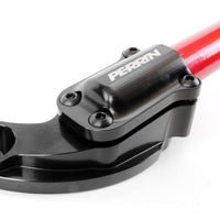Perrin Performance Honda Civic Type R / Si Front Strut Brace - Glossy Red w/ Black Feet - Suspension