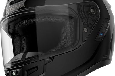 SENA Phantom Ff Mesh Com Helmet Glossy Black Xl - Helmets