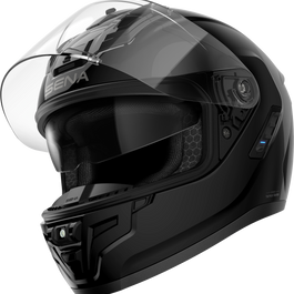 SENA Phantom Ff Mesh Com Helmet Glossy Black Xl - Helmets