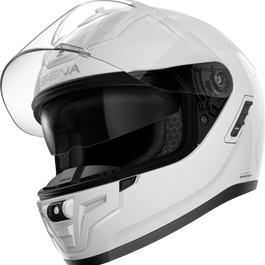 SENA Phantom Ff Mesh Com Helmet Glossy White Lg