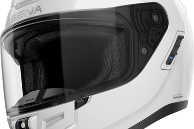 SENA Phantom Ff Mesh Com Helmet Glossy White Lg