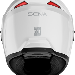 SENA Phantom Ff Mesh Com Helmet Glossy White Lg