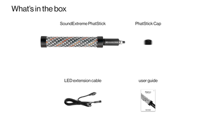 Ecoxgear Phatstick 1’ Whip Led 1ft & Mount
