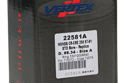 Vertex Piston Kit Cast 66.34/std Hon - Offroad Collection