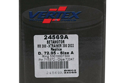 Vertex Piston Kit Cast 72.95/std Beta - Offroad Collection