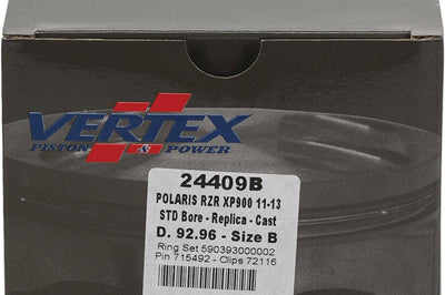 Vertex Piston Kit Cast 92.95/std 10.6:1 Pol - Atv Performance Products
